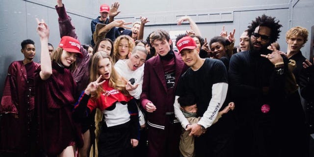 Social group, Cap, Hat, Cool, Team, Baseball cap, Crew, Cheering, Photobombing, 