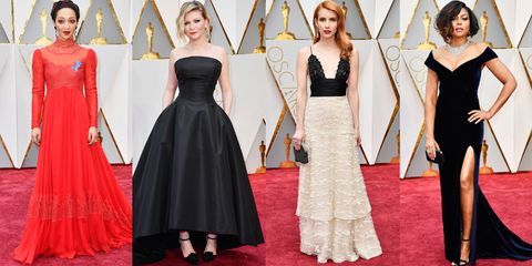 Best Dresses From the Oscars Red Carpet – Academy Awards Red Fashion