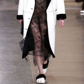 Clothing, Footwear, Fashion show, Outerwear, Pattern, Style, Runway, Fashion model, Street fashion, Fashion, 