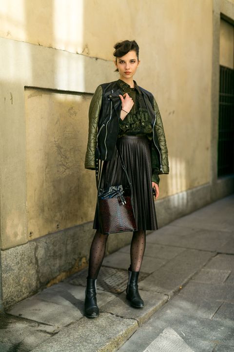 Milan Fashion Week Street Style Fall 2017 - Street Style at Milan ...