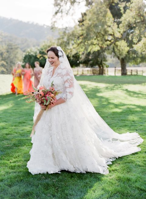 Bride, Wedding dress, Gown, Dress, Photograph, White, Clothing, Bridal clothing, Veil, Bridal accessory, 