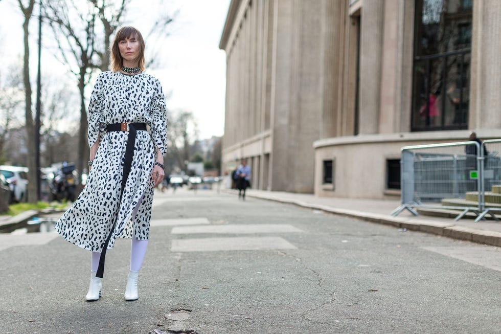 Clothing, Road, Infrastructure, Road surface, Street, Outerwear, Asphalt, Style, Street fashion, Urban area, 