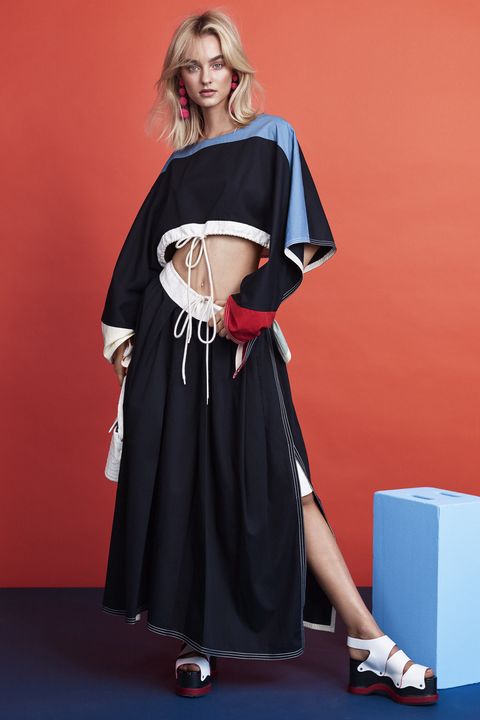 <p><strong data-redactor-tag="strong" data-verified="redactor">Chloé </strong>top, $1,150, and skirt, $1,050, Saks Fifth Avenue, 877-551-7257;<strong data-redactor-tag="strong" data-verified="redactor">&nbsp;Rebecca de Ravenel </strong>earrings, $325,&nbsp;<a href="https://rebeccaderavenel.com/" target="_blank" data-tracking-id="recirc-text-link">rebeccaderavenel.com</a>;&nbsp;<strong data-redactor-tag="strong" data-verified="redactor">Nancy Gonzalez</strong> bag, $2,350, Bergdorf Goodman, 888-774-2424;&nbsp;<strong data-redactor-tag="strong" data-verified="redactor">Proenza Schouler</strong> shoes, $1,050, 212-420-7300.<br></p>