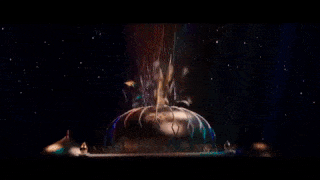 Darkness, Space, Atmosphere, Animation, Night, Font, Screenshot, Midnight, Cg artwork, Water feature, 