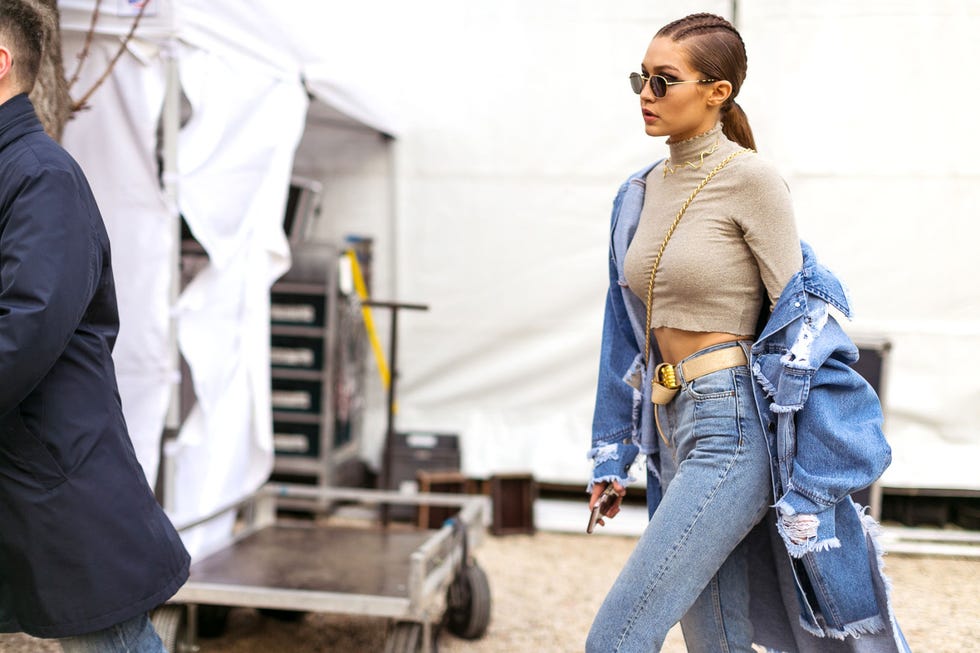 Sleeve, Denim, Outerwear, Jeans, Style, Street fashion, Waist, Fashion, Electric blue, Jacket, 