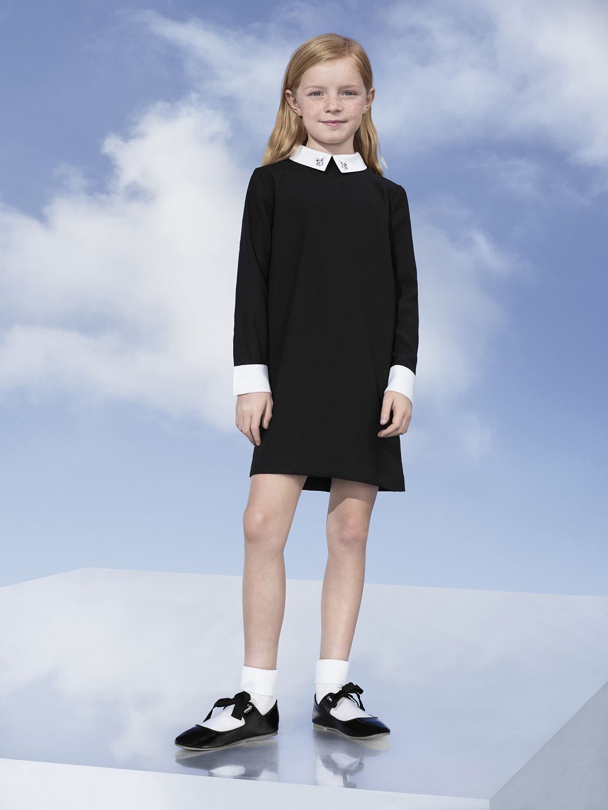 victoria beckham bunny collar dress