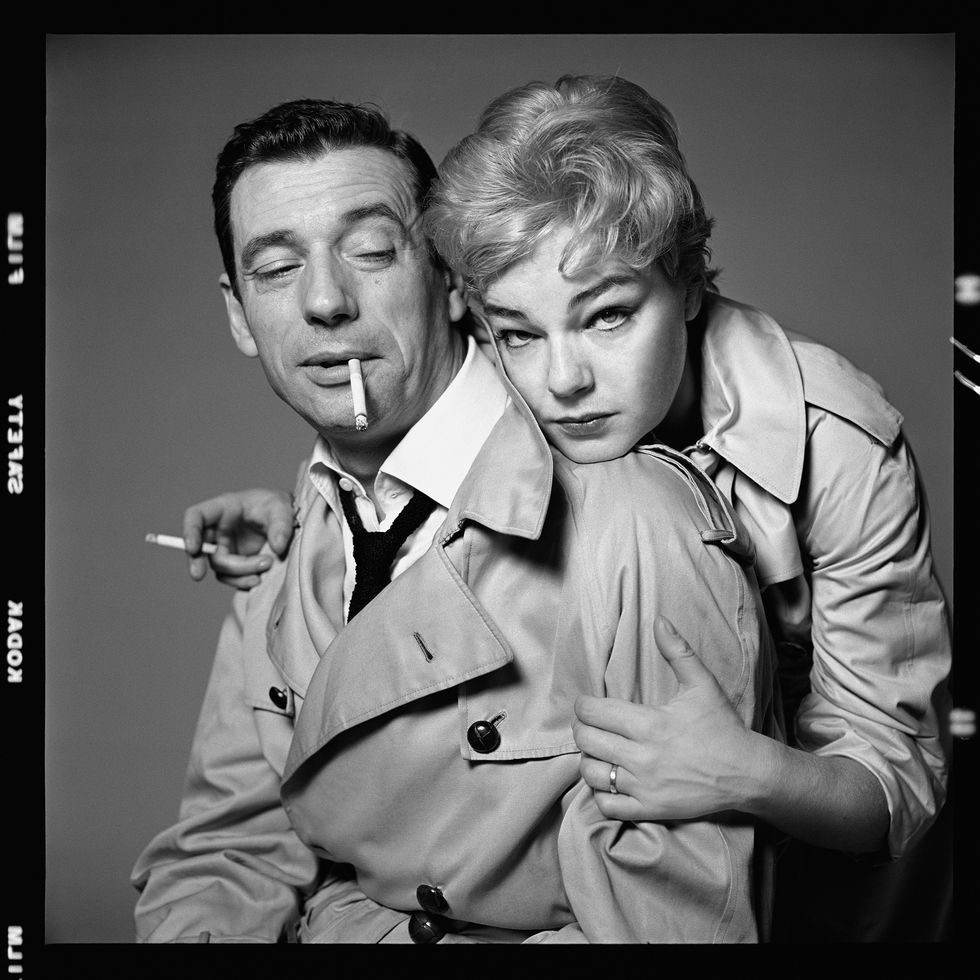 <p>Actors Yves Montand and Simone Signoret,&nbsp;New York, October 23, 1959&nbsp;</p>