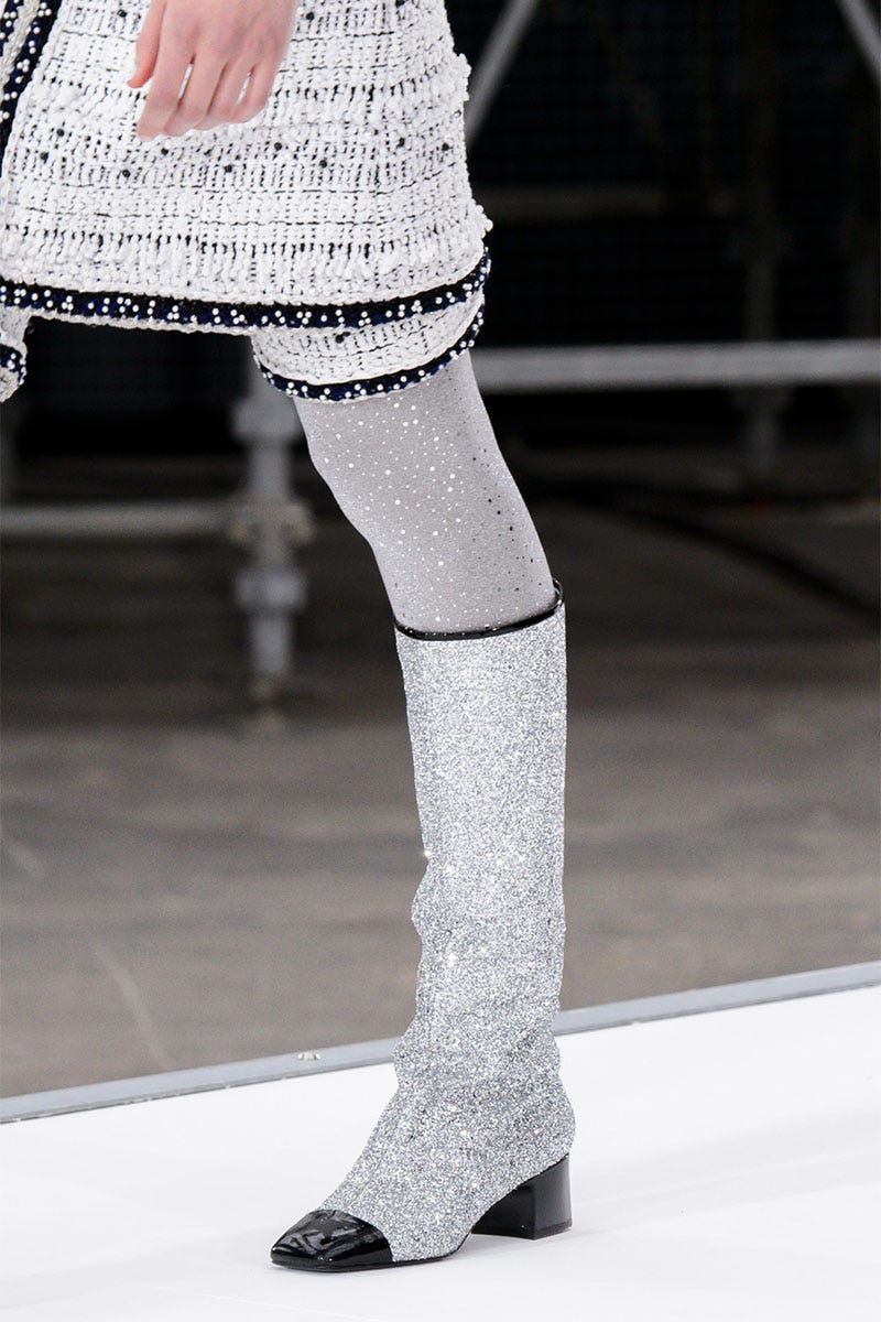 White, Leg, Footwear, Fashion, Street fashion, Human leg, Ankle, Joint, Knee, Knee-high boot, 