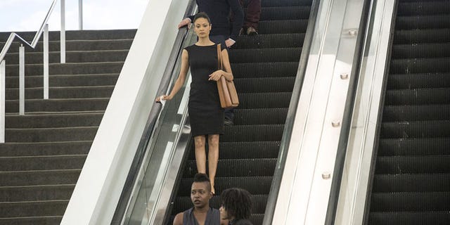 Fashion, Leg, Escalator, Dress, Architecture, Photography, 