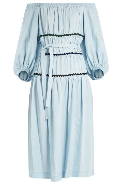 Clothing, Blue, Turquoise, Sleeve, Aqua, Robe, Dress, Shoulder, Joint, Outerwear, 
