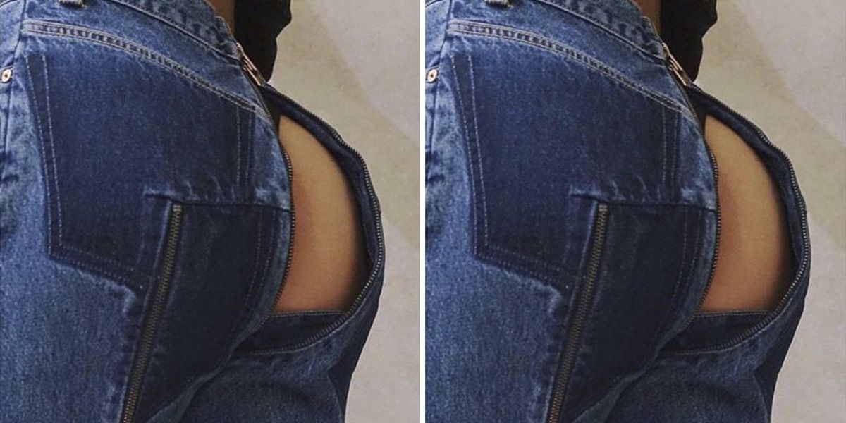 levis bum ripped jeans