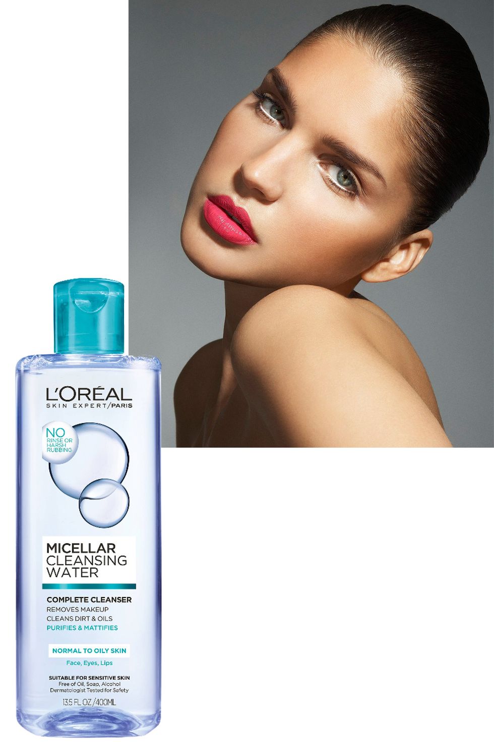 <p>Micellar water—a&nbsp;soap-free, no-rinse&nbsp;facial cleanser—contains micelles,&nbsp;molecules that dissolve makeup,&nbsp;dirt, and other grime. Even stubborn&nbsp;mascara breaks down in a&nbsp;flash. We like <a href="http://www.lorealparisusa.com/products/skin-care/products/facial-cleansers/micellar-cleansing-water-complete-cleanser-waterproof-all-skin-types.aspx?shade=Complete-Cleanser-Waterproof-All-Skin-Types" target="_blank" data-tracking-id="recirc-text-link">L'Oréal Paris Micellar&nbsp;Cleansing Water</a> ($10).</p>