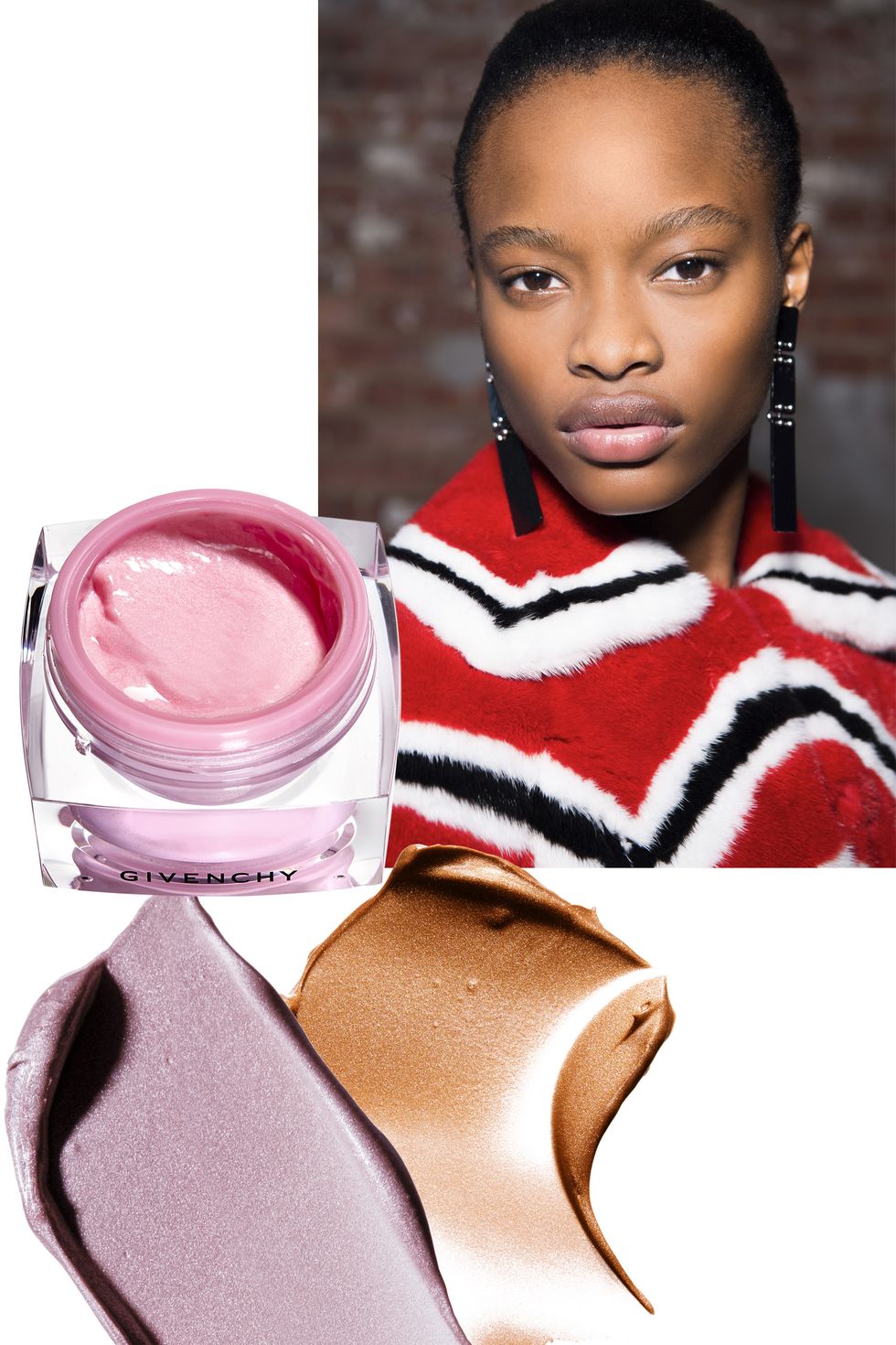 <p>When choosing a highlighter, keep&nbsp;in mind what type of illumination&nbsp;you want, says Givenchy Le&nbsp;Makeup artistic director Nicolas&nbsp;Degennes. "Powders create a&nbsp;matte effect, whereas a gel gives&nbsp;you more of a reflection." Apply on&nbsp;the bridge of your nose, cheekbones,&nbsp;and forehead, areas where&nbsp;the sun would naturally reflect light.</p><p><em data-redactor-tag="em" data-verified="redactor">From left:</em>&nbsp;<a href="http://www.neimanmarcus.com/Givenchy-Limited-Edition-M-233moire-de-Forme-Highlighter/prod197680011/p.prod" target="_blank" data-tracking-id="recirc-text-link">Givenchy Mémoire de Forme Highlighter</a> ($45); <a href="https://www.maybelline.com/face-makeup/contouring/facestudio-master-strobing-liquid-illuminating-highlighter/medium-nude-glow" target="_blank" data-tracking-id="recirc-text-link">Maybelline New York FaceStudio Master Strobing Liquid Illuminating Highlighter</a> in Medium/Nude Glow and Light/Iridescent ($10 each).</p>