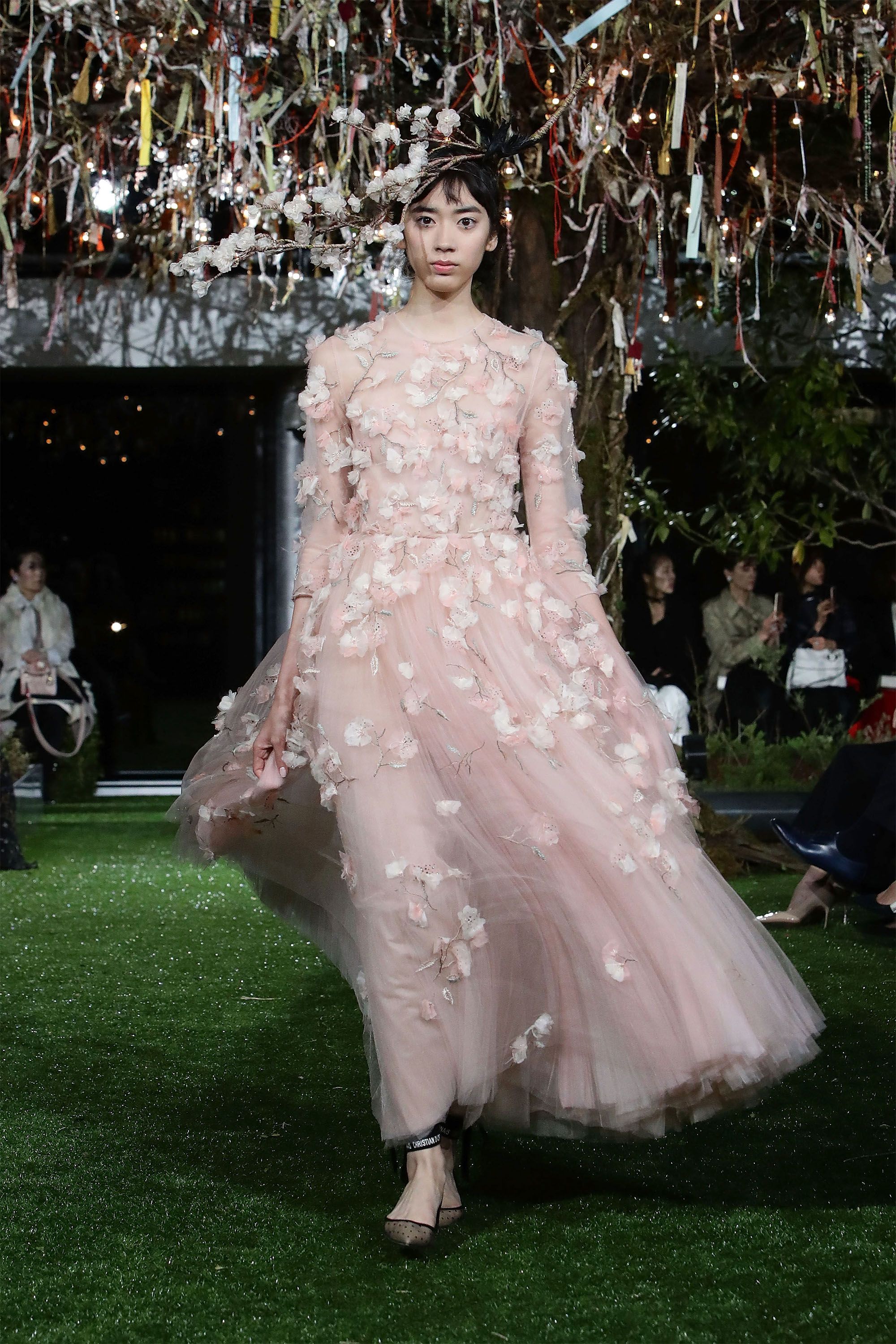 dior cherry blossom dress