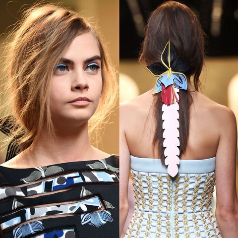 Fendi Spring 2015 Leather Hair Accessories - Fendi Spring 2015