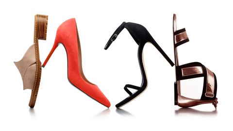 Brown, Product, Red, High heels, Carmine, Eye glass accessory, Beige, Basic pump, Material property, Foot, 