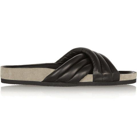 isabel marant leather slides