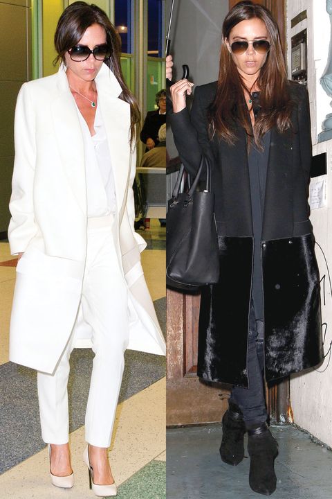 Victoria Beckham Black and White - Victoria Beckham Wears the Same Look ...