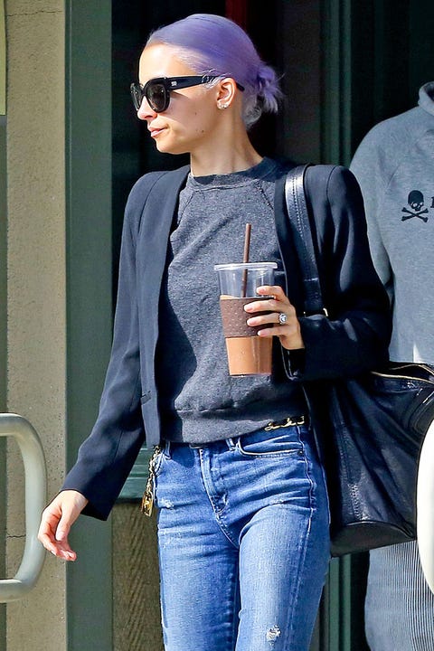 Nicole Richie S Purple Hair Color How To Maintain Purple Hair Color