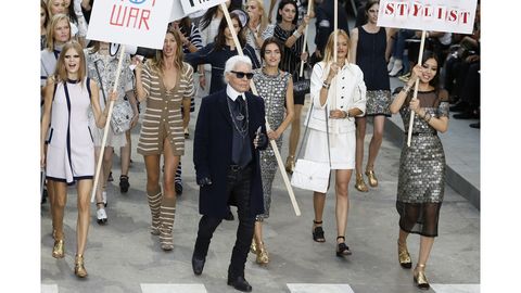 Chanel Spring 2015 Runway - Chanel Feminist Protest Spring 2015 Collection