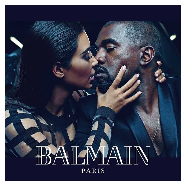 linse Strengt billedtekst Kim Kardashian Kanye West Balmain Spring 2015 Campaign - Kim and Kanye Star  in Balmain's Spring 2015 Ads