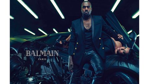 Kim Kardashian Kanye West Balmain Spring 2015 Campaign - Kim Kanye Star in Balmain's Spring Ads