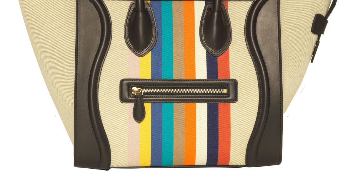 celine rainbow striped bag