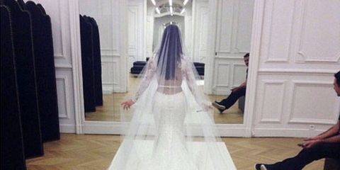 kim kardashian veil wedding