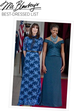 michelle obama blue dress