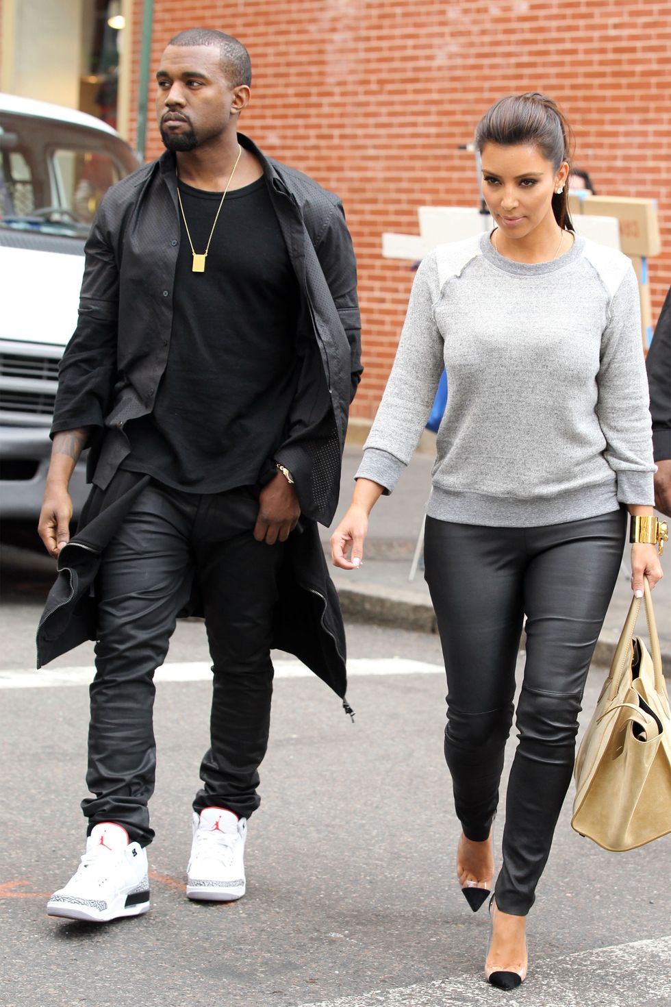 Kim Kardashian and Kanye West's Best Matching Outfits - Kim Kardashian and  Kanye West's Best Matching Outfits - Kim Kardashian Kanye West Style