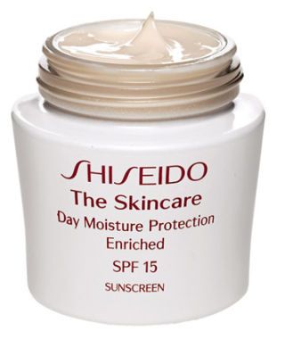shiseido the skincare day moisture protection enriched spf 15 sunscreen