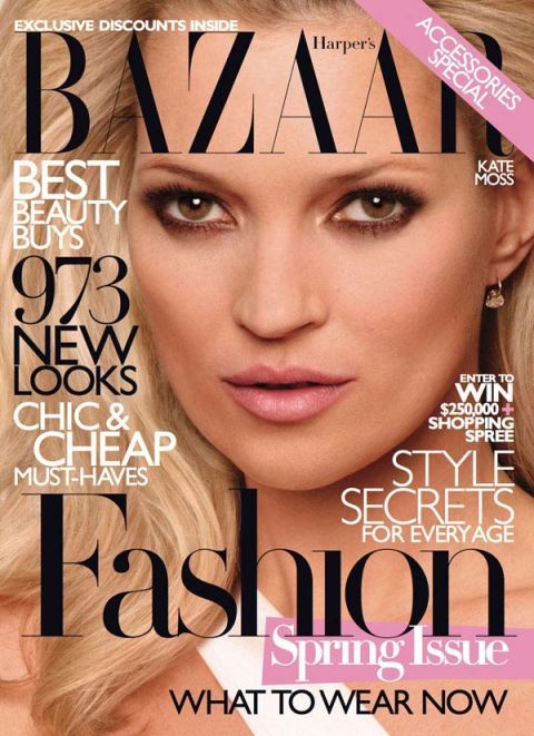 Kate Moss Harpers Bazaar Covers Kate Moss In Harpers Bazaar 8468