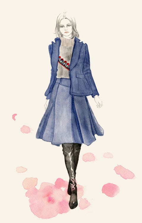 New York Fashion Week Illustrated - Top Fashion Week Looks