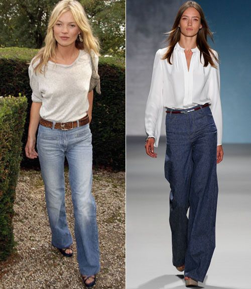 wide leg jeans look