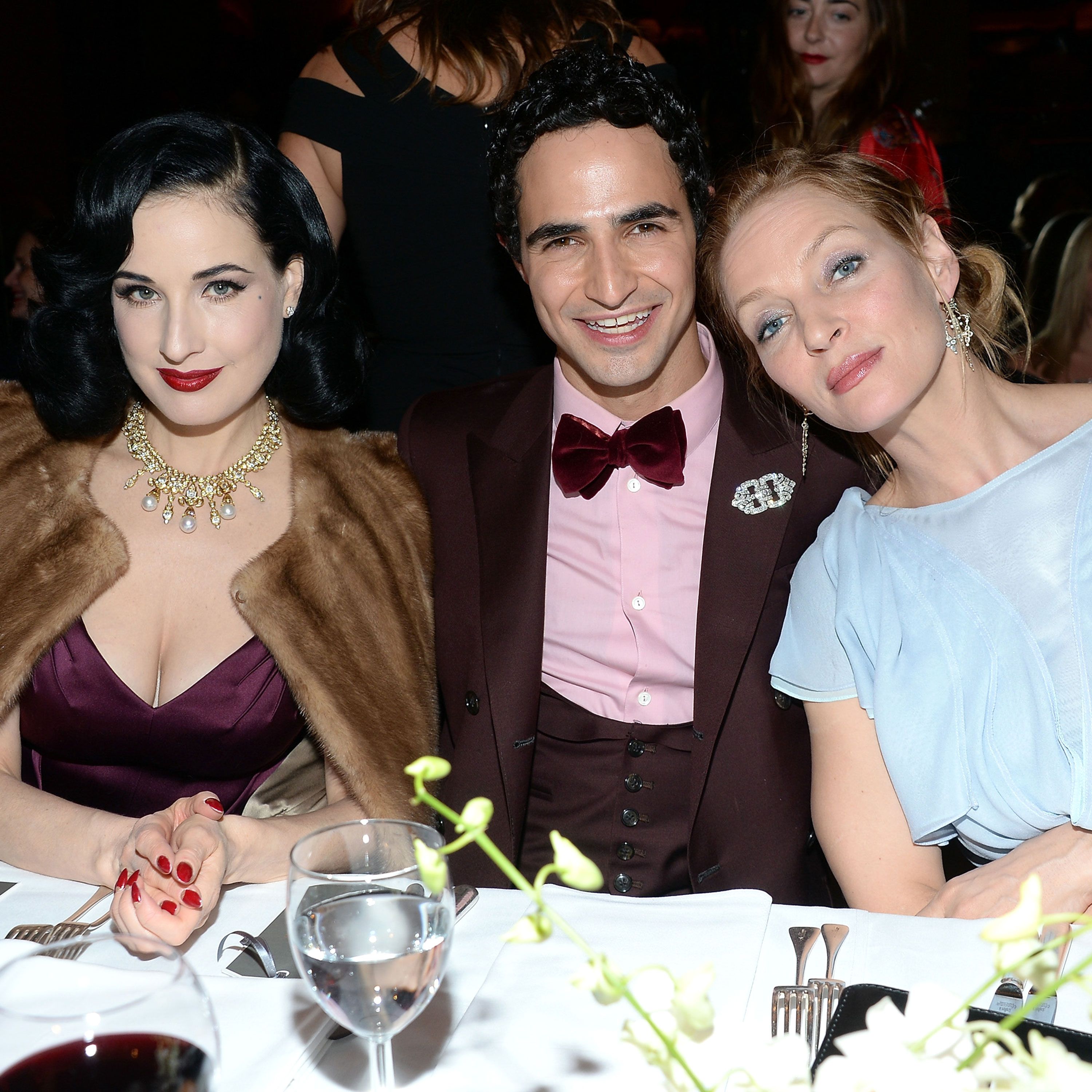 dita von teese zac posen