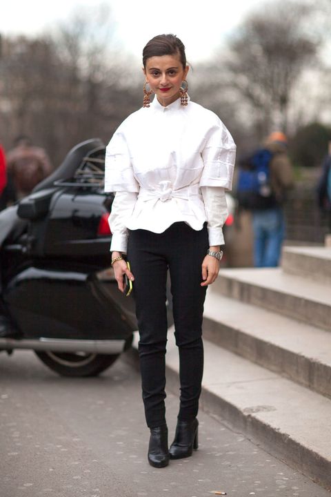 Street Style - Street Style Haute Couture Spring 2014