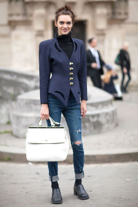 Street Style - Street Style Haute Couture Spring 2014