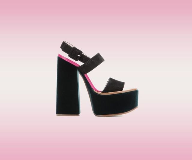High heels, Pink, Magenta, Sandal, Plastic, Wedge, Basic pump, Earrings, Slingback, Strap, 