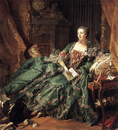 <p><strong>Wie is het?</strong> </p><p>De minnares van koning Louis XV van Frankrijk.</p><p><strong>Valt uit te tekenen in:</strong></p><p>Rococo-ish kleren in alle pastels uit het kleurenspectrum, afgetopt met blommen en andersoortige poespas. De outfits van Marie Antoinette waren er maar saai bij.</p><p><strong>Wapenfeit:</strong> </p><p>Ze was kind aan huis bij veel kunstenaars en filosofen, Voltaire bijvoorbeeld, en had een grote invloed op de koning (zo bedisselde ze een bondgenootschap tussen Frankrijk en Oostenrijk).</p>