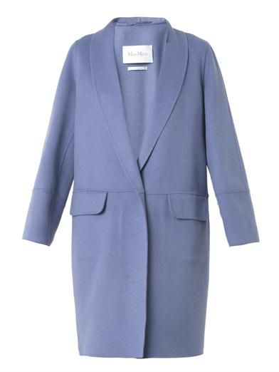 Coat, Collar, Sleeve, Textile, Outerwear, Electric blue, Blazer, Fashion, Grey, Button, 
