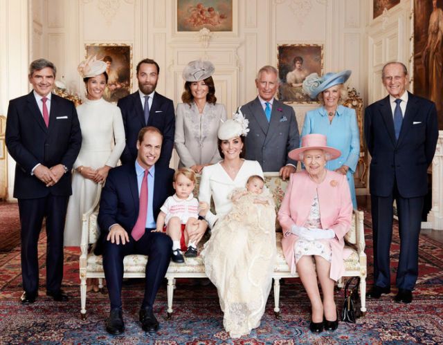 Royals at Princess Charlotte christening