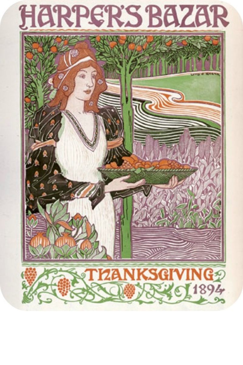 <p>Dit nummer, met als thema Thanksgiving, heeft als een van de eerste een gekleurde cover.</p>