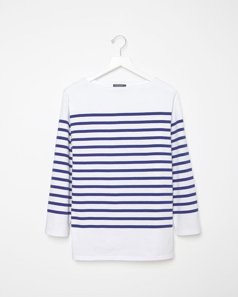 Take a tip from <a target="_blank" href="http://i.huffpost.com/gen/1459900/thumbs/o-JEAN-570.jpg?8">Jean Seberg</a> and get a classic Breton striped shirt into rotation. I prefer one that's a bit loose with a boat neck. French heritage brand Saint James does 'em best. 

<em>Saint James Naval II top, $135; <a target="_blank" href="http://www.lagarconne.com/store/item/0/30277/Saint-James-Naval-II-Top.htm">lagarconne.com</a> </em>