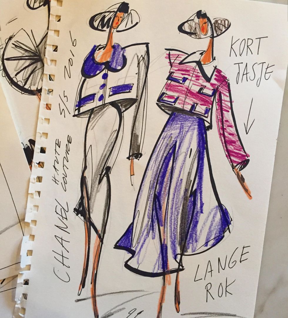 Piet Paris schetst Chanel Haute Couture S/S 2016