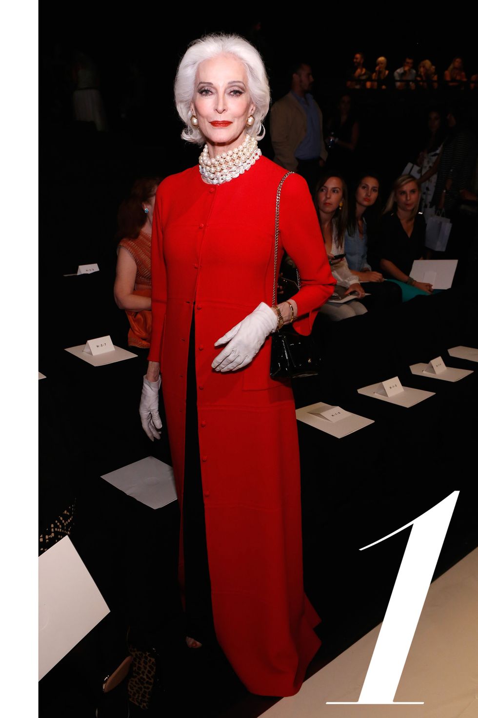 NEW YORK, NY - SEPTEMBER 09:  Carmen Dell'Orefice attends the Chado Ralph Rucci Spring 2013 fashion show during Mercedes-Benz Fashion Week  at The Theatre Lincoln Center on September 9, 2012 in New York City.  (Photo by Cindy Ord/Getty Images for Mercedes-Benz Fashion Week)