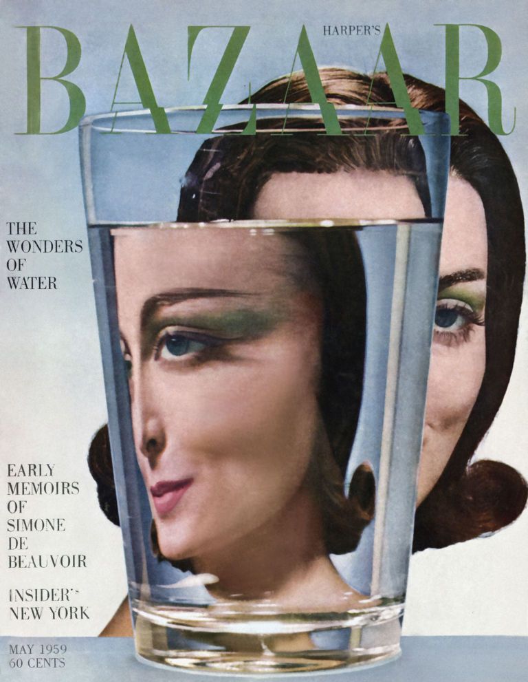 Carmen Dellorefice on the cover of Harper's Bazaar