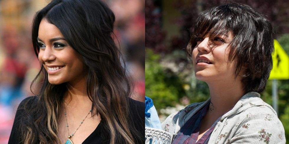 <p>It's hard to imagine Hudgens, who is always one for waist-grazing waves, with a cropped 'do, but she bravely parted with them to play a pregnant, homeless teen in <em>Gimme Shelter</em> (2013).</p>