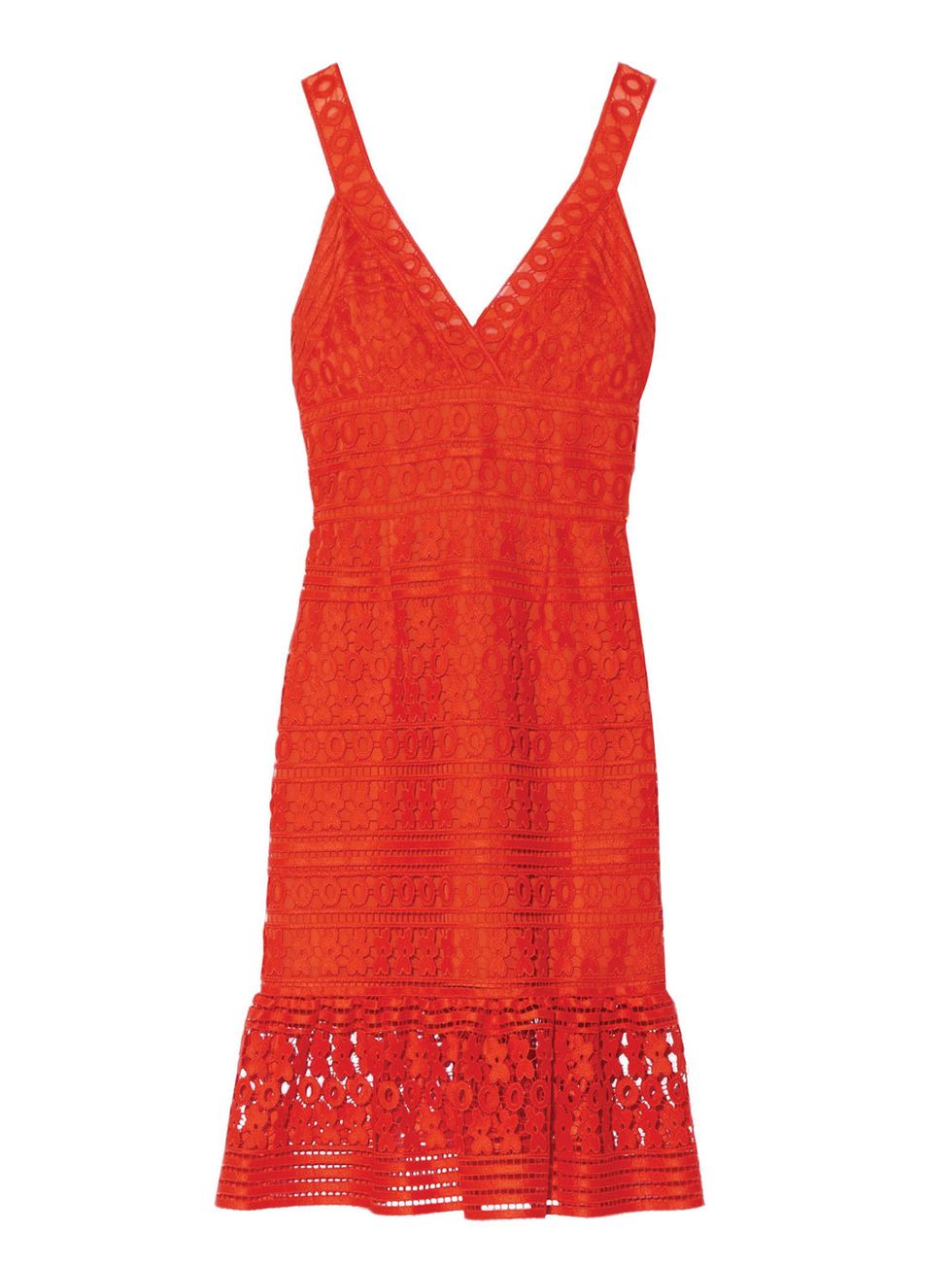Sleeve, Red, Dress, One-piece garment, Pattern, Orange, Carmine, Day dress, Neck, Maroon, 