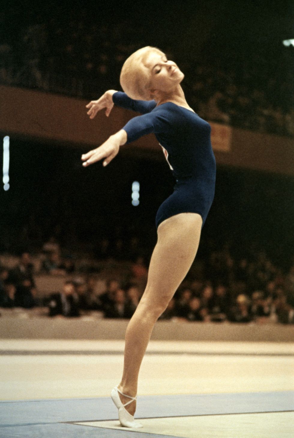<p>The '60s of course brought us big hair in the form of bouffants and beehives, and the gymnastics team of 1964 somehow maintained that volume through their routines. This feat deserved a medal in its own right, but the team (competing in Tokyo) unfortunately ended up in 8th place all-around. </p>