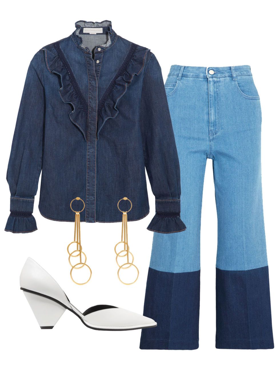 Clothing, Blue, Product, Sleeve, Denim, Collar, Textile, Outerwear, White, Jeans, 